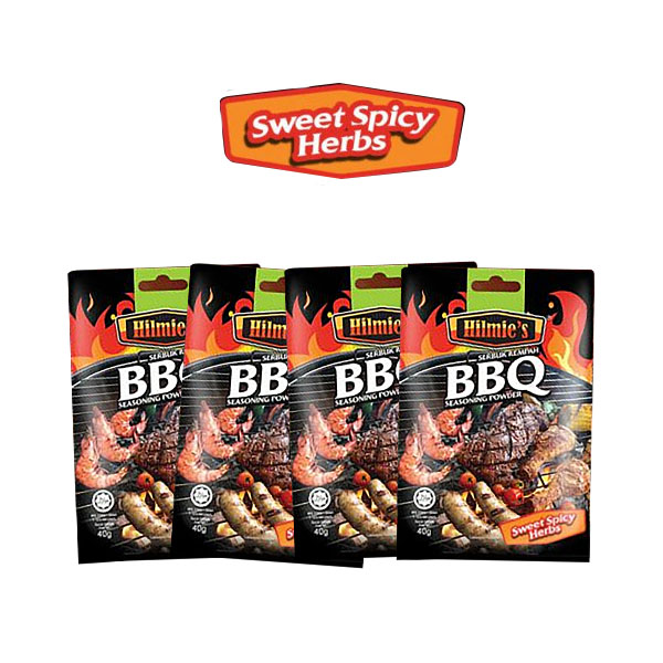 Shop Online HILMIE'S BBQ seasoning powder Sweet Spicy Pack (40G x 4