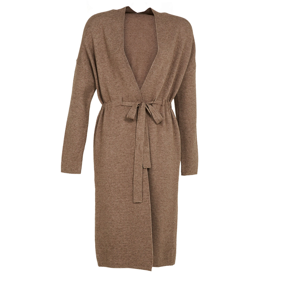 Shop Online Knitted Cardigan with Belt - Kedai Matdespatch